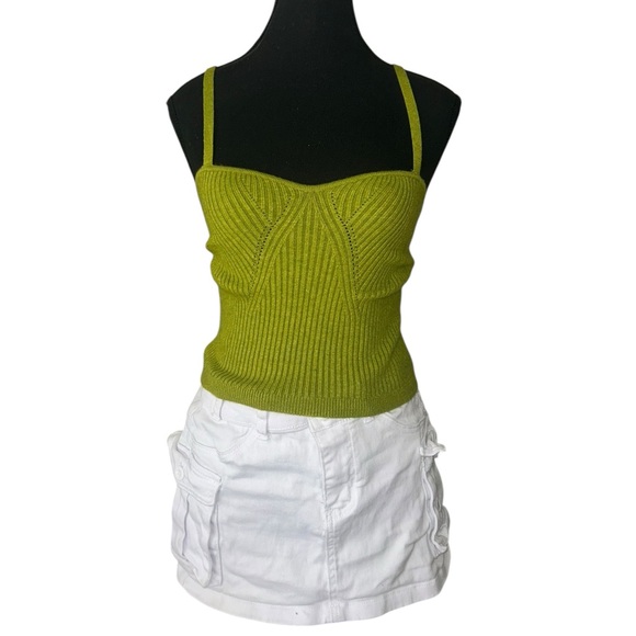 Olive Ribbed Knit Top - Picture 1 of 3